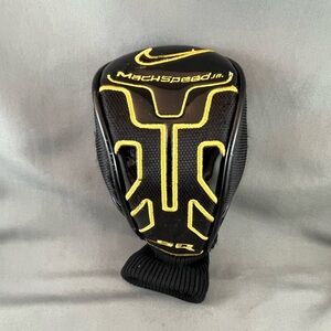 Nike Machspeed Jr. Black and Yellow Headcover. Hybrid Headcover for a Junior.